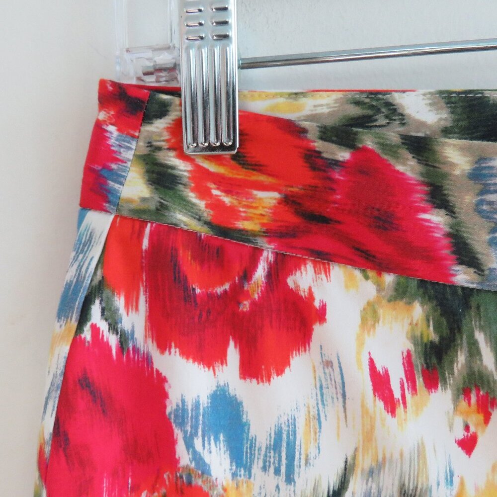L.K. BENNETT TR Issie Bright Floral Cottagecore Capri Cropped Pants - Size US 4 - Picture 4 of 13